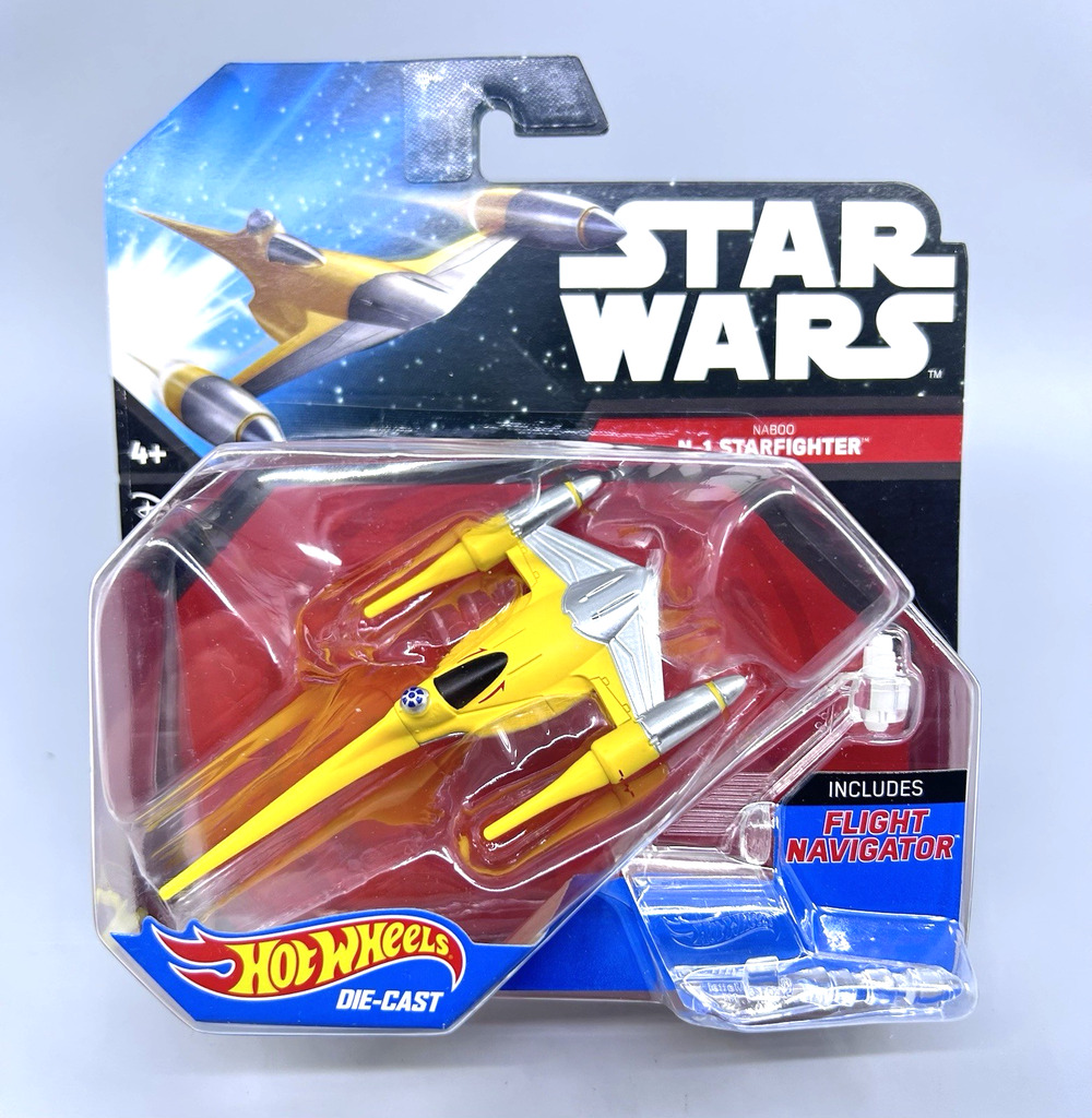 Star Wars NABOO N-1 Starfighter Die-Cast 2014 Hot Wheels CGW70 Flight Navigator